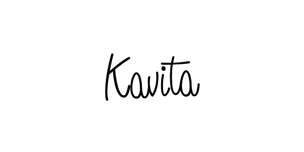 The best way (Angelique-Rose-font-FFP) to make a short signature is to pick only two or three words in your name. The name Kavita include a total of six letters. For converting this name. Kavita signature style 5 images and pictures png