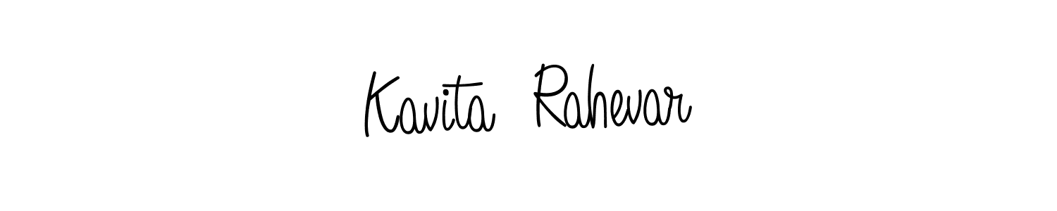 Similarly Angelique-Rose-font-FFP is the best handwritten signature design. Signature creator online .You can use it as an online autograph creator for name Kavita  Rahevar. Kavita  Rahevar signature style 5 images and pictures png