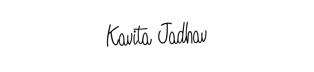 Best and Professional Signature Style for Kavita Jadhav. Angelique-Rose-font-FFP Best Signature Style Collection. Kavita Jadhav signature style 5 images and pictures png