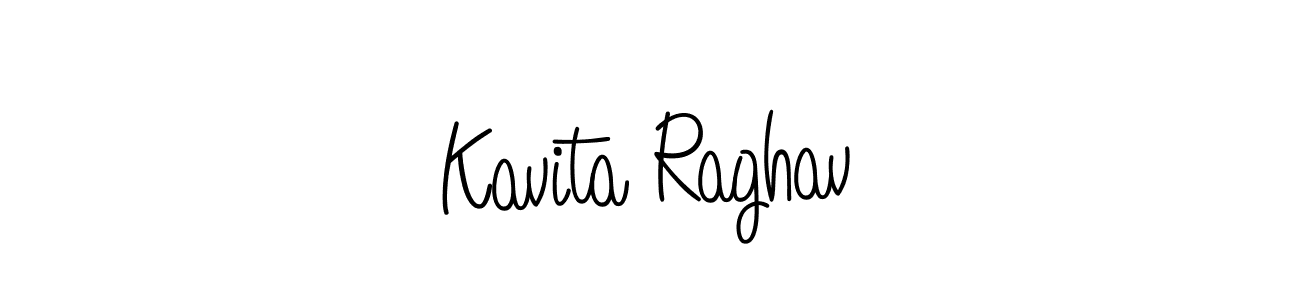 Angelique-Rose-font-FFP is a professional signature style that is perfect for those who want to add a touch of class to their signature. It is also a great choice for those who want to make their signature more unique. Get Kavita Raghav name to fancy signature for free. Kavita Raghav signature style 5 images and pictures png