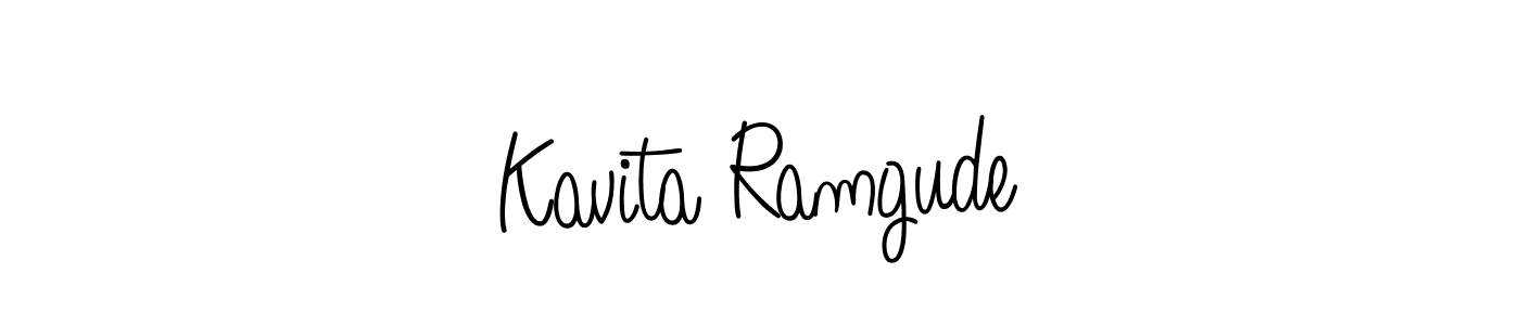 Make a beautiful signature design for name Kavita Ramgude. Use this online signature maker to create a handwritten signature for free. Kavita Ramgude signature style 5 images and pictures png