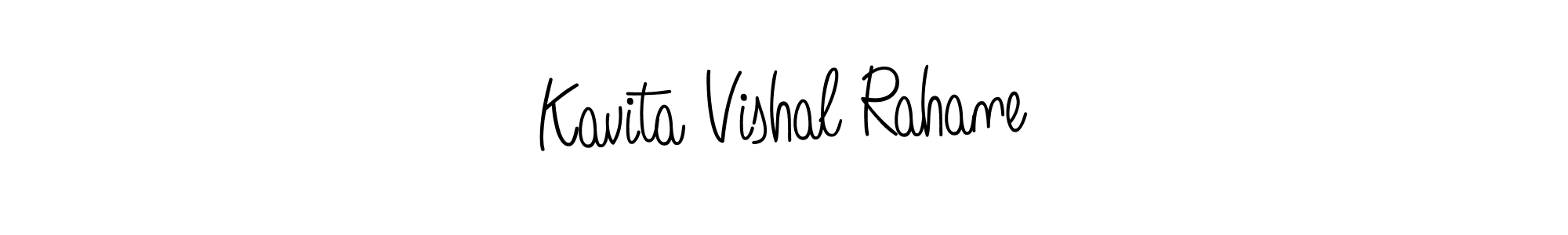 Angelique-Rose-font-FFP is a professional signature style that is perfect for those who want to add a touch of class to their signature. It is also a great choice for those who want to make their signature more unique. Get Kavita Vishal Rahane name to fancy signature for free. Kavita Vishal Rahane signature style 5 images and pictures png