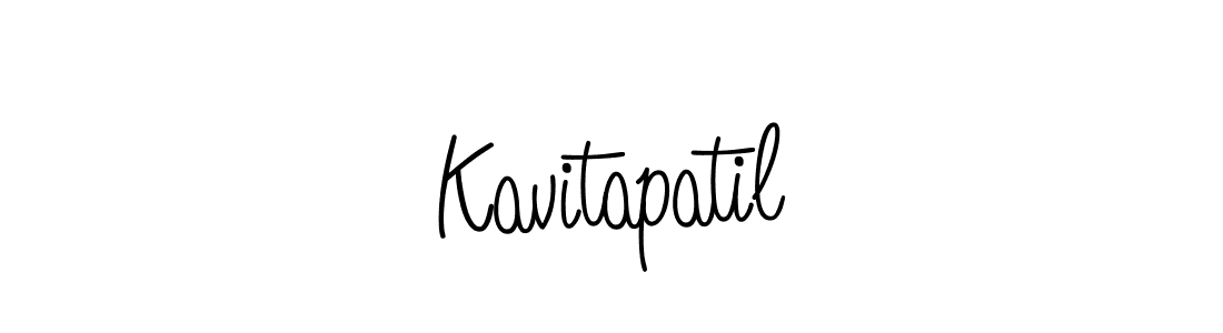 Use a signature maker to create a handwritten signature online. With this signature software, you can design (Angelique-Rose-font-FFP) your own signature for name Kavitapatil. Kavitapatil signature style 5 images and pictures png