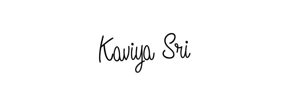 How to make Kaviya Sri name signature. Use Angelique-Rose-font-FFP style for creating short signs online. This is the latest handwritten sign. Kaviya Sri signature style 5 images and pictures png