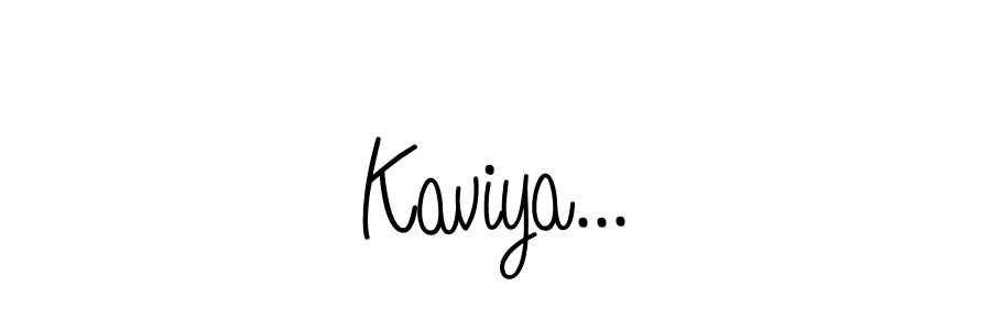 Use a signature maker to create a handwritten signature online. With this signature software, you can design (Angelique-Rose-font-FFP) your own signature for name Kaviya.... Kaviya... signature style 5 images and pictures png