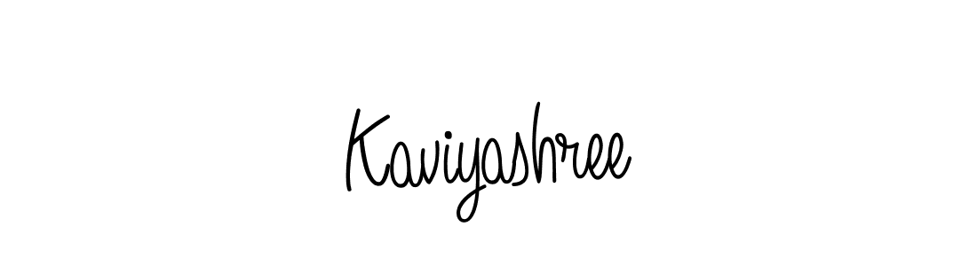 You should practise on your own different ways (Angelique-Rose-font-FFP) to write your name (Kaviyashree) in signature. don't let someone else do it for you. Kaviyashree signature style 5 images and pictures png