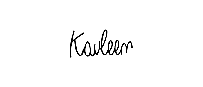 Make a beautiful signature design for name Kavleen. With this signature (Angelique-Rose-font-FFP) style, you can create a handwritten signature for free. Kavleen signature style 5 images and pictures png