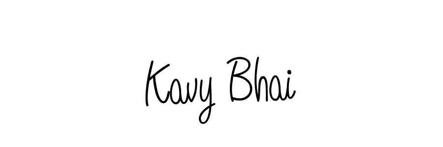 Make a beautiful signature design for name Kavy Bhai. With this signature (Angelique-Rose-font-FFP) style, you can create a handwritten signature for free. Kavy Bhai signature style 5 images and pictures png