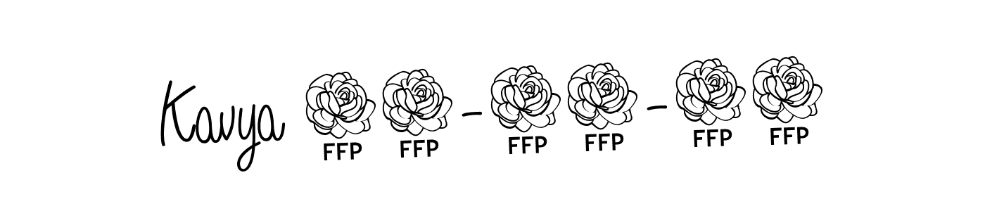 The best way (Angelique-Rose-font-FFP) to make a short signature is to pick only two or three words in your name. The name Kavya 02-10-24 include a total of six letters. For converting this name. Kavya 02-10-24 signature style 5 images and pictures png