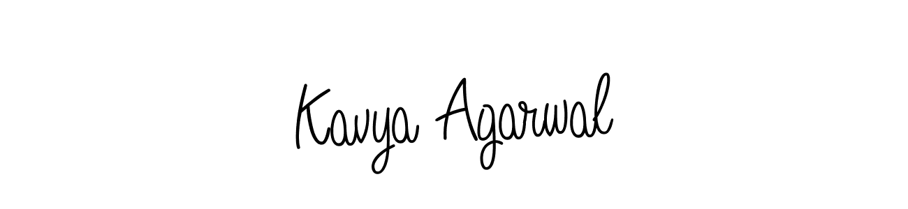 Design your own signature with our free online signature maker. With this signature software, you can create a handwritten (Angelique-Rose-font-FFP) signature for name Kavya Agarwal. Kavya Agarwal signature style 5 images and pictures png