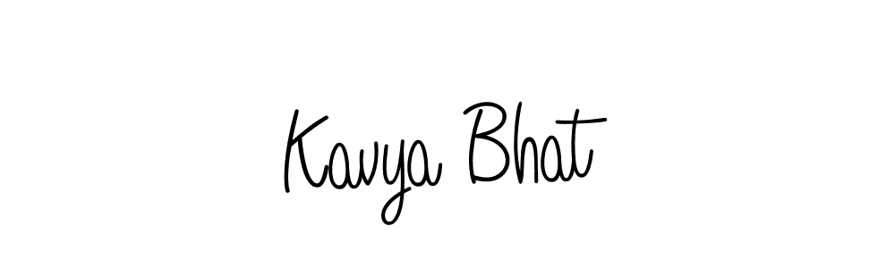 Make a beautiful signature design for name Kavya Bhat. With this signature (Angelique-Rose-font-FFP) style, you can create a handwritten signature for free. Kavya Bhat signature style 5 images and pictures png