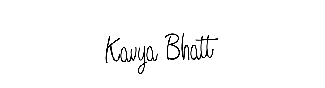 How to make Kavya Bhatt signature? Angelique-Rose-font-FFP is a professional autograph style. Create handwritten signature for Kavya Bhatt name. Kavya Bhatt signature style 5 images and pictures png