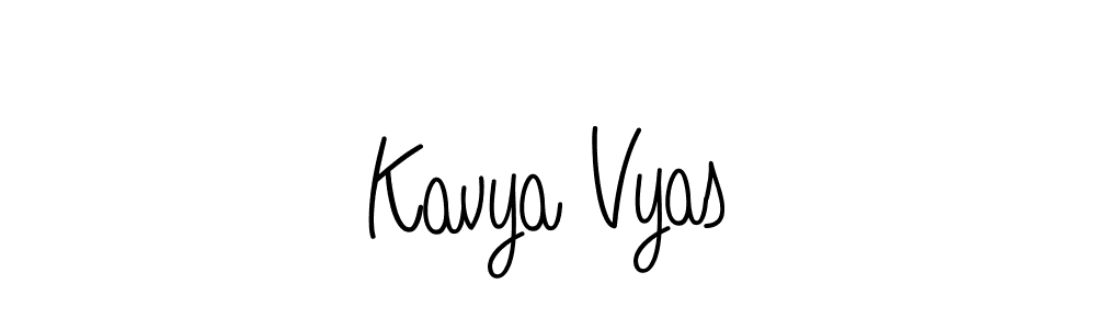 Also we have Kavya Vyas name is the best signature style. Create professional handwritten signature collection using Angelique-Rose-font-FFP autograph style. Kavya Vyas signature style 5 images and pictures png