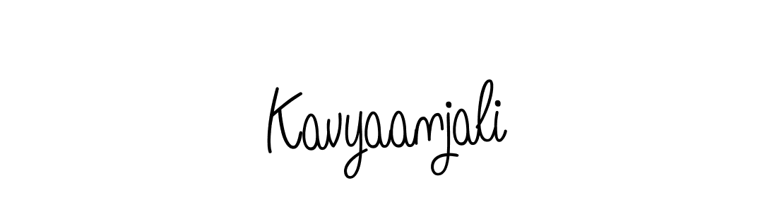 How to make Kavyaanjali name signature. Use Angelique-Rose-font-FFP style for creating short signs online. This is the latest handwritten sign. Kavyaanjali signature style 5 images and pictures png