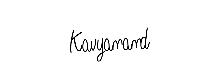 Use a signature maker to create a handwritten signature online. With this signature software, you can design (Angelique-Rose-font-FFP) your own signature for name Kavyanand. Kavyanand signature style 5 images and pictures png