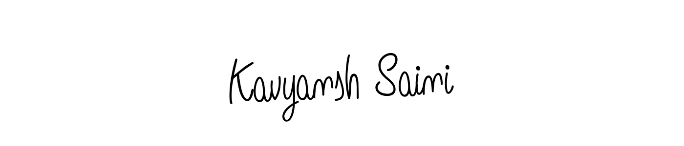 Once you've used our free online signature maker to create your best signature Angelique-Rose-font-FFP style, it's time to enjoy all of the benefits that Kavyansh Saini name signing documents. Kavyansh Saini signature style 5 images and pictures png