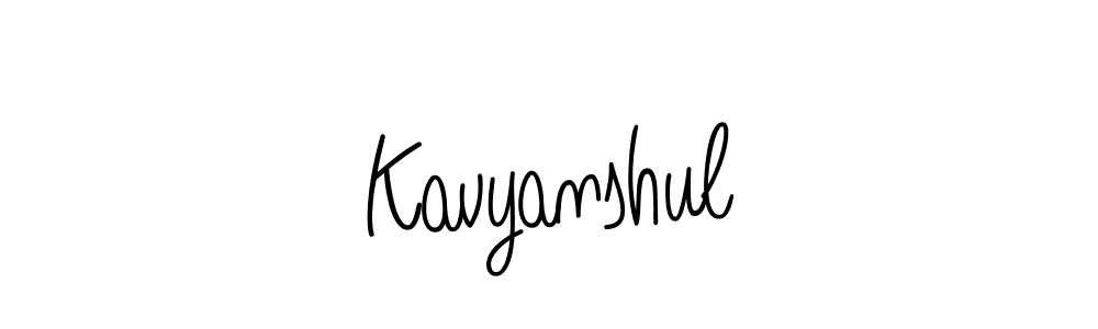 The best way (Angelique-Rose-font-FFP) to make a short signature is to pick only two or three words in your name. The name Kavyanshul include a total of six letters. For converting this name. Kavyanshul signature style 5 images and pictures png