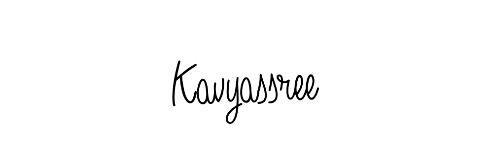 Create a beautiful signature design for name Kavyassree. With this signature (Angelique-Rose-font-FFP) fonts, you can make a handwritten signature for free. Kavyassree signature style 5 images and pictures png