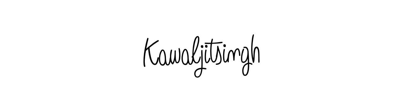 How to make Kawaljitsingh signature? Angelique-Rose-font-FFP is a professional autograph style. Create handwritten signature for Kawaljitsingh name. Kawaljitsingh signature style 5 images and pictures png