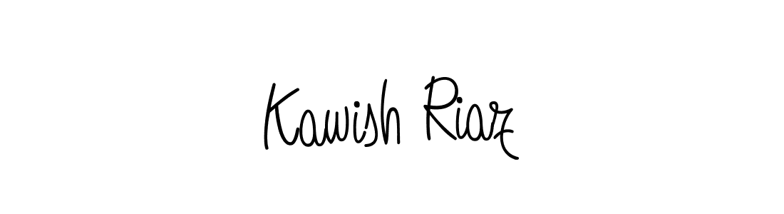 How to make Kawish Riaz signature? Angelique-Rose-font-FFP is a professional autograph style. Create handwritten signature for Kawish Riaz name. Kawish Riaz signature style 5 images and pictures png