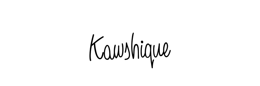 How to make Kawshique signature? Angelique-Rose-font-FFP is a professional autograph style. Create handwritten signature for Kawshique name. Kawshique signature style 5 images and pictures png