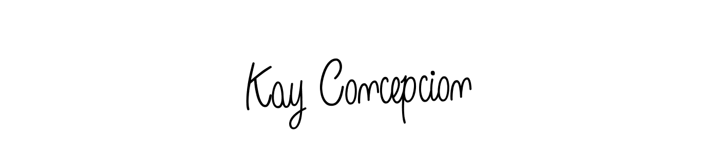 Use a signature maker to create a handwritten signature online. With this signature software, you can design (Angelique-Rose-font-FFP) your own signature for name Kay Concepcion. Kay Concepcion signature style 5 images and pictures png