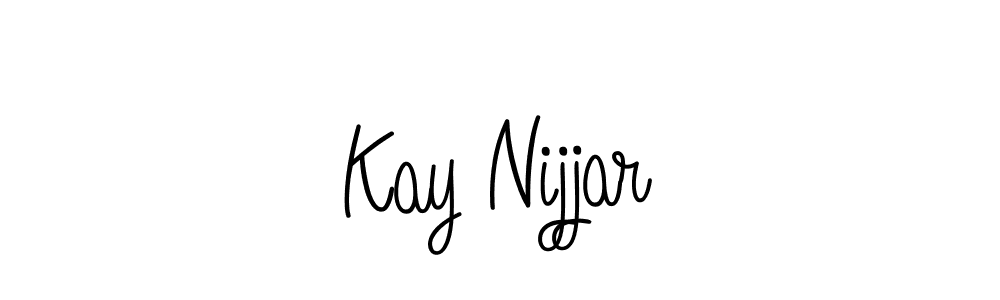 Design your own signature with our free online signature maker. With this signature software, you can create a handwritten (Angelique-Rose-font-FFP) signature for name Kay Nijjar. Kay Nijjar signature style 5 images and pictures png