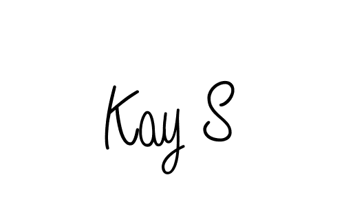 How to make Kay S signature? Angelique-Rose-font-FFP is a professional autograph style. Create handwritten signature for Kay S name. Kay S signature style 5 images and pictures png