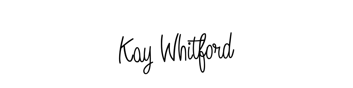 Make a beautiful signature design for name Kay Whitford. With this signature (Angelique-Rose-font-FFP) style, you can create a handwritten signature for free. Kay Whitford signature style 5 images and pictures png