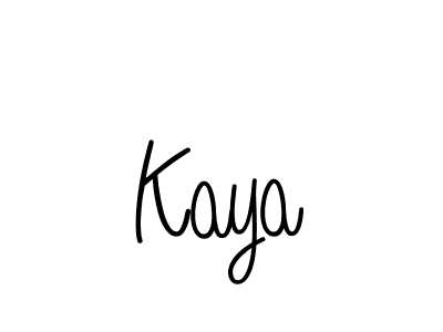 Design your own signature with our free online signature maker. With this signature software, you can create a handwritten (Angelique-Rose-font-FFP) signature for name Kaya. Kaya signature style 5 images and pictures png