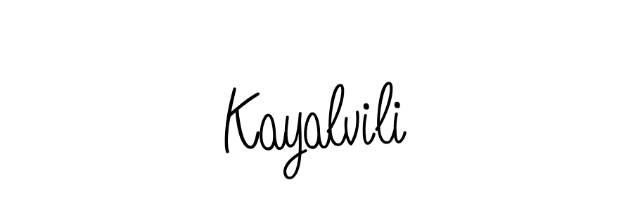 Create a beautiful signature design for name Kayalvili. With this signature (Angelique-Rose-font-FFP) fonts, you can make a handwritten signature for free. Kayalvili signature style 5 images and pictures png