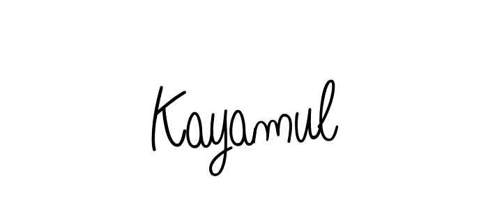 if you are searching for the best signature style for your name Kayamul. so please give up your signature search. here we have designed multiple signature styles  using Angelique-Rose-font-FFP. Kayamul signature style 5 images and pictures png