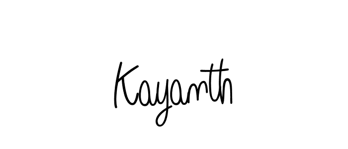 How to Draw Kayanth signature style? Angelique-Rose-font-FFP is a latest design signature styles for name Kayanth. Kayanth signature style 5 images and pictures png