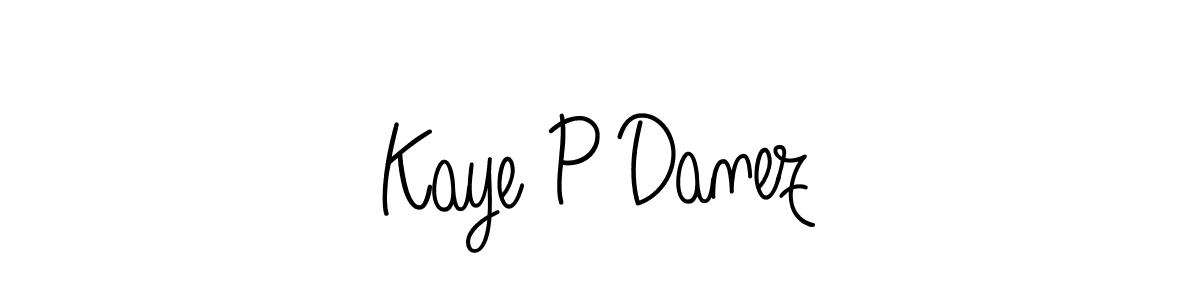 Check out images of Autograph of Kaye P Danez name. Actor Kaye P Danez Signature Style. Angelique-Rose-font-FFP is a professional sign style online. Kaye P Danez signature style 5 images and pictures png