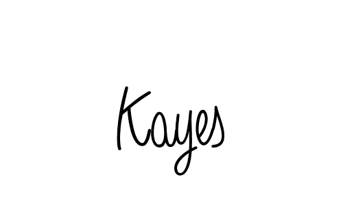 How to make Kayes signature? Angelique-Rose-font-FFP is a professional autograph style. Create handwritten signature for Kayes name. Kayes signature style 5 images and pictures png