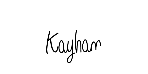 Kayhan stylish signature style. Best Handwritten Sign (Angelique-Rose-font-FFP) for my name. Handwritten Signature Collection Ideas for my name Kayhan. Kayhan signature style 5 images and pictures png