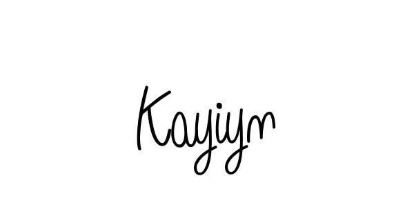 Make a beautiful signature design for name Kayiyn. With this signature (Angelique-Rose-font-FFP) style, you can create a handwritten signature for free. Kayiyn signature style 5 images and pictures png