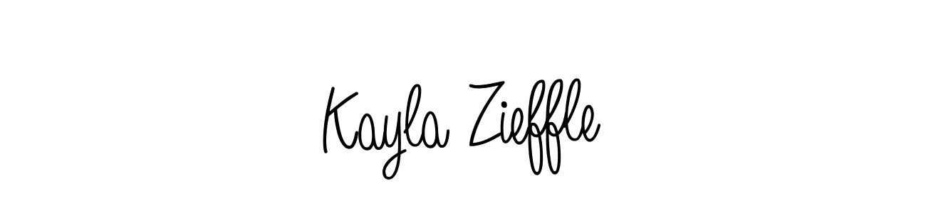 How to make Kayla Zieffle name signature. Use Angelique-Rose-font-FFP style for creating short signs online. This is the latest handwritten sign. Kayla Zieffle signature style 5 images and pictures png