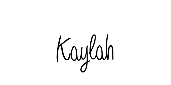 Create a beautiful signature design for name Kaylah. With this signature (Angelique-Rose-font-FFP) fonts, you can make a handwritten signature for free. Kaylah signature style 5 images and pictures png