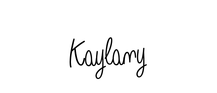 Design your own signature with our free online signature maker. With this signature software, you can create a handwritten (Angelique-Rose-font-FFP) signature for name Kaylany. Kaylany signature style 5 images and pictures png