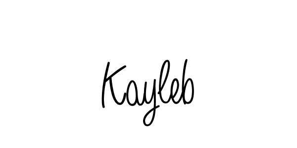 Create a beautiful signature design for name Kayleb. With this signature (Angelique-Rose-font-FFP) fonts, you can make a handwritten signature for free. Kayleb signature style 5 images and pictures png