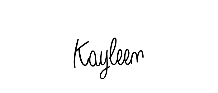 Design your own signature with our free online signature maker. With this signature software, you can create a handwritten (Angelique-Rose-font-FFP) signature for name Kayleen. Kayleen signature style 5 images and pictures png