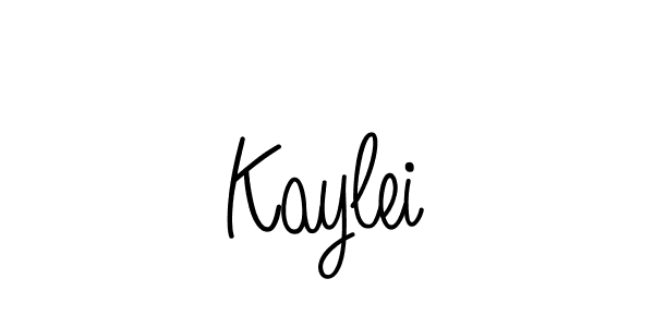 Design your own signature with our free online signature maker. With this signature software, you can create a handwritten (Angelique-Rose-font-FFP) signature for name Kaylei. Kaylei signature style 5 images and pictures png