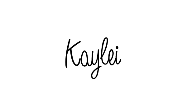 Design your own signature with our free online signature maker. With this signature software, you can create a handwritten (Angelique-Rose-font-FFP) signature for name Kaylei. Kaylei signature style 5 images and pictures png