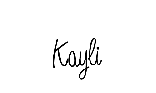 How to make Kayli name signature. Use Angelique-Rose-font-FFP style for creating short signs online. This is the latest handwritten sign. Kayli signature style 5 images and pictures png