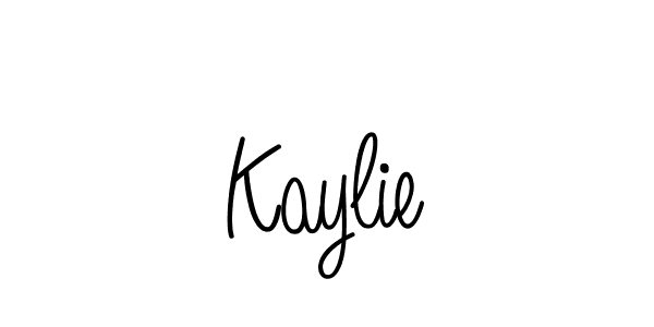 Use a signature maker to create a handwritten signature online. With this signature software, you can design (Angelique-Rose-font-FFP) your own signature for name Kaylie. Kaylie signature style 5 images and pictures png