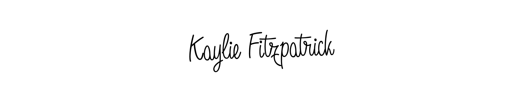You should practise on your own different ways (Angelique-Rose-font-FFP) to write your name (Kaylie Fitzpatrick) in signature. don't let someone else do it for you. Kaylie Fitzpatrick signature style 5 images and pictures png