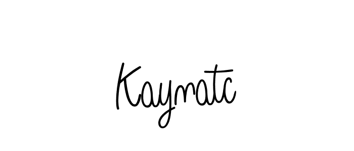 Make a beautiful signature design for name Kaynatc. With this signature (Angelique-Rose-font-FFP) style, you can create a handwritten signature for free. Kaynatc signature style 5 images and pictures png