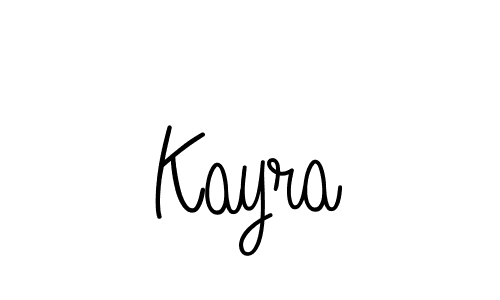 Design your own signature with our free online signature maker. With this signature software, you can create a handwritten (Angelique-Rose-font-FFP) signature for name Kayra. Kayra signature style 5 images and pictures png