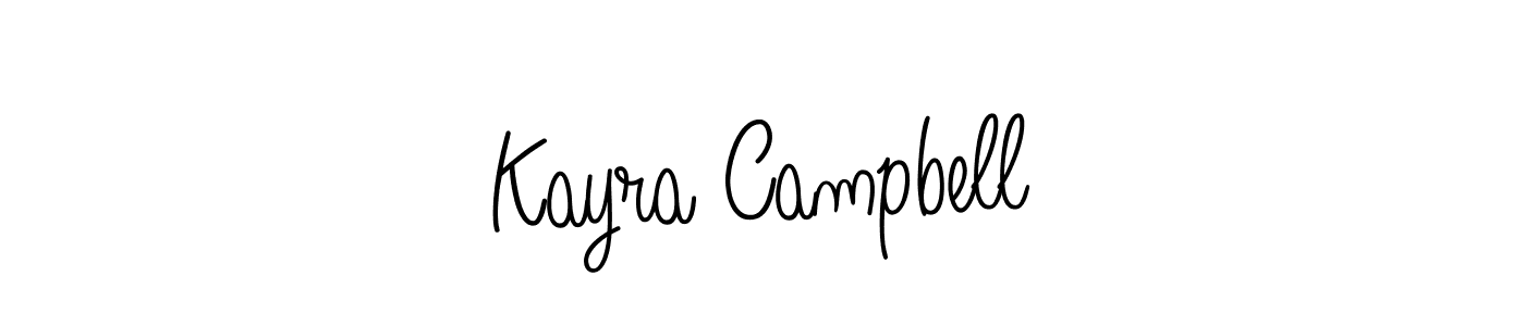 Kayra Campbell stylish signature style. Best Handwritten Sign (Angelique-Rose-font-FFP) for my name. Handwritten Signature Collection Ideas for my name Kayra Campbell. Kayra Campbell signature style 5 images and pictures png